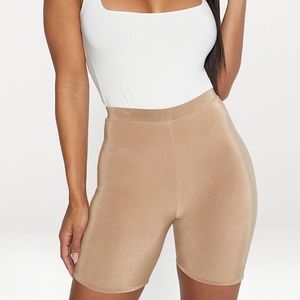 Camel Slinky High Wasted Bike Shorts